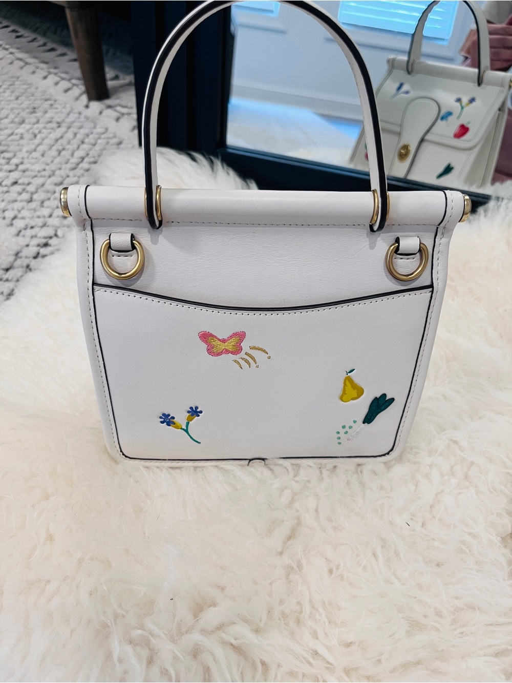 Coach Willis Top Handle 18 with Garden Embroidery - Picture 7 of 15